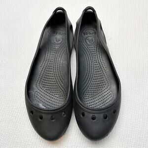 Crocs Women's Kadee Slingback Flats Comfort Shoes Slip on Ballet Flats Size 9